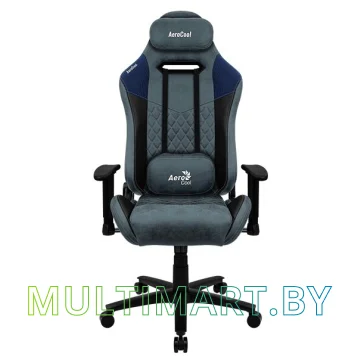 Кресло компьютерное AeroCool Duke Steel Blue (черный/синий)